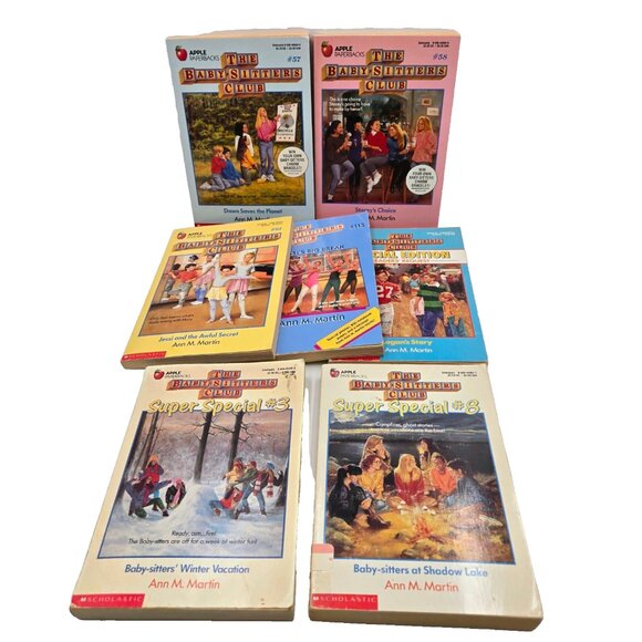 Babysitters Club Books Lot Of 7 #57, #58, #61, #115, Logan’s Story, Super Specia - Picture 1 of 16